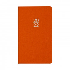 패브릭 오렌지 수첩